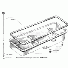 Поддон блока цилиндров двигателя ЯМЗ-238НБ