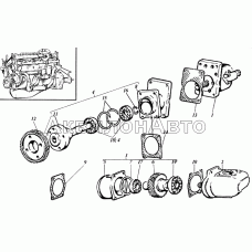 Привод гидравлических насосов