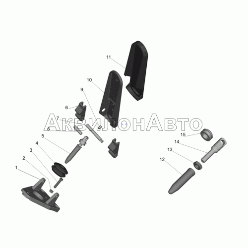 Педаль привода тормозного крана