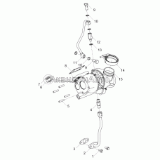 53423.1118005 Установка турбокомпрессора (ЯМЗ-53443-10)