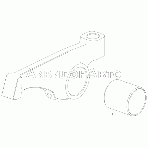 236-1007144-B2 Коромысло клапана с втулкой в сборе