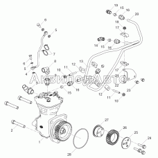 5344.3509005-20 Установка компрессора пневматического тормоза