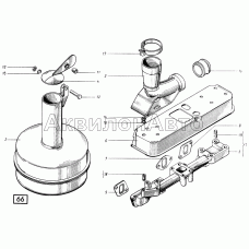 Система выпуска СМД-21, -22, 22А, 23, 23.01, 23.02, 24, 24.01, 24.02