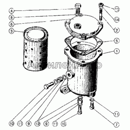 Фильтр топливный тонкой очистки Фильтр топливный тонкой очистки
