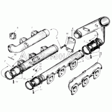 Трубопроводы впускные двигателя ЯМЗ-240Б