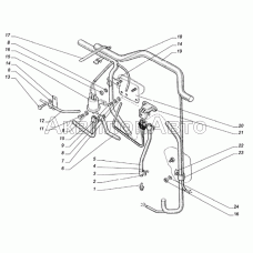 Клапан электромагнитный системы рециркуляции, датчик давления наддува, жгуты и провода системы управления двигателем