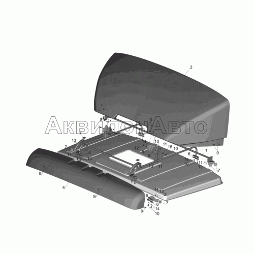 Установка обтекателей 4370-8000014-010