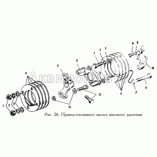 Привод топливного насоса высокого давления