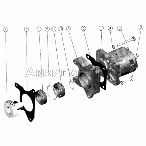 Установка насоса рулевого управления Установка насоса рулевого управления
