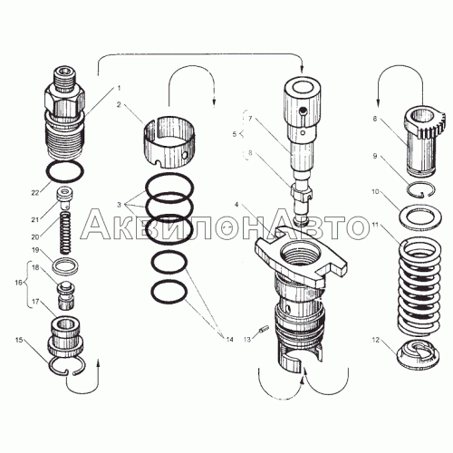 Секция топливного насоса высокого давления