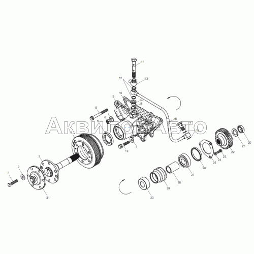 ПРИВОД ВЕНТИЛЯТОРА двигателей ЯМЗ-6562.10, ЯМЗ-6563.10