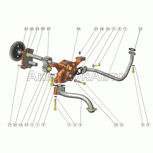 Установка приёмника масляного насоса Установка приёмника масляного насоса