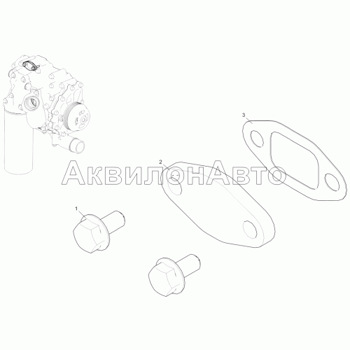 Заглушка слива ОЖ (для двигателя ЯМЗ-5347-10)