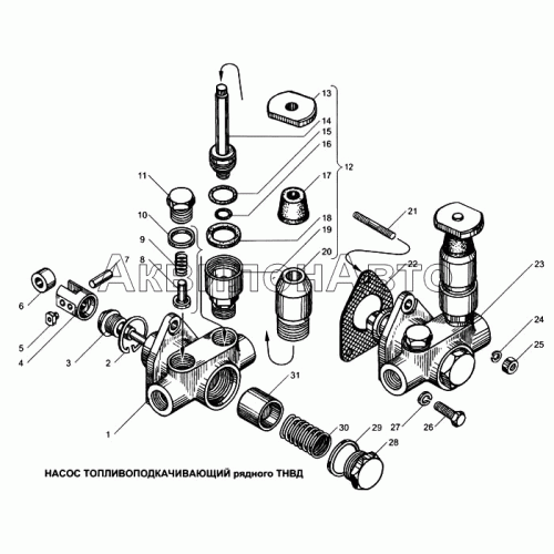 Насос топливоподкачивающий рядного ТНВД