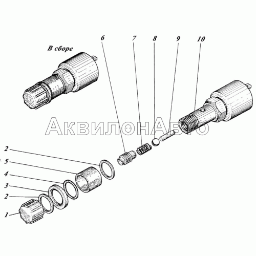 Клапан электромагнитный топливный 460-22с1 Клапан электромагнитный топливный 460-22с1