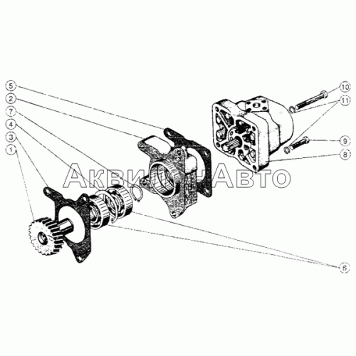 Установка насоса рулевого управления Установка насоса рулевого управления