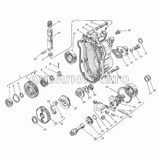 КРЫШКА РЕГУЛЯТОРА ЗАДНЯЯ И ДЕРЖАВКА ГРУЗОВ С МУФТОЙ