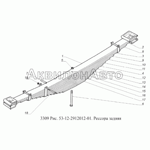 Рессора задняя Рессора задняя