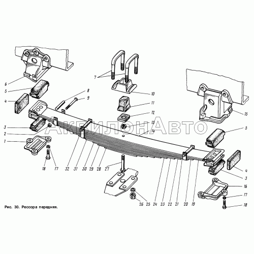 Рессора передняя Рессора передняя