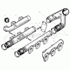 Трубопроводы впускные ЯМЗ-240БМ2