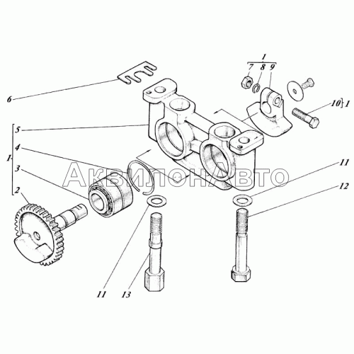 Установка механизма уравновешивания 446-23с1-22
