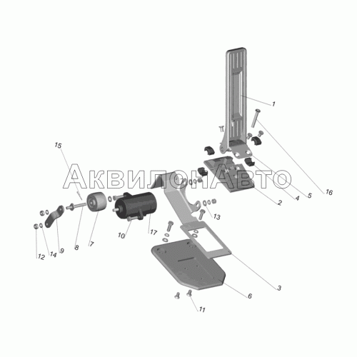 Привод управления двигателем