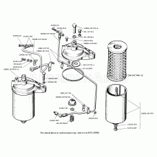 Масляный фильтр турбокомпрессора двигателя ЯМЗ-238НБ