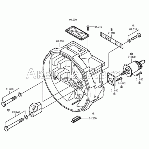 Картер сцепления Картер сцепления