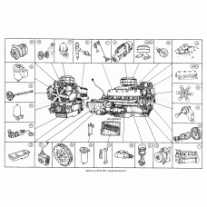 Двигатель ЯМЗ-238 с коробкой передач