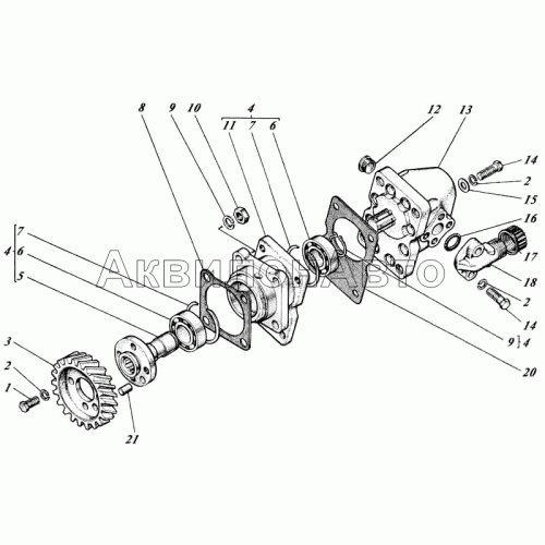 Насосы шестеренные с приводами 442-55-26с1 Насосы шестеренные с приводами 442-55-26с1
