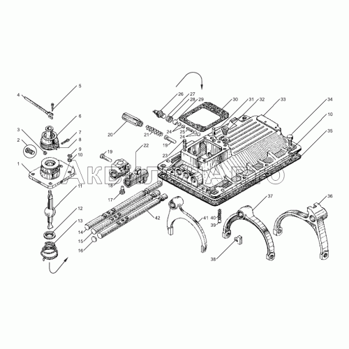 Механизм переключения коробок передач ЯМЗ-239, ЯМЗ-2391