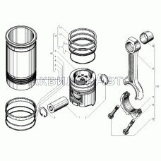 ПОРШЕНЬ И ШАТУН двигателей ЯМЗ-6562.10, ЯМЗ-6563.10