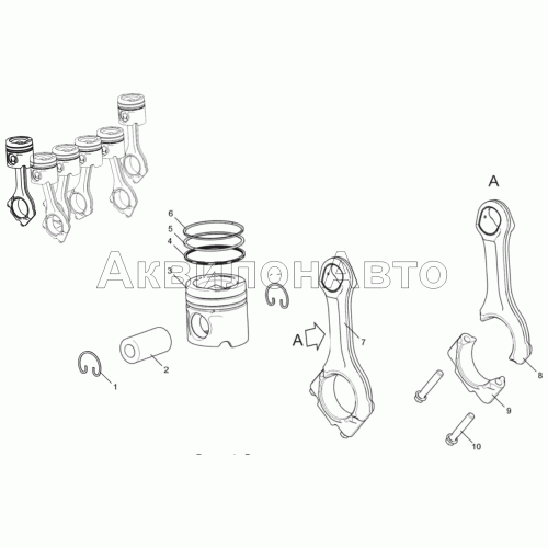 Группа шатунно-поршневая