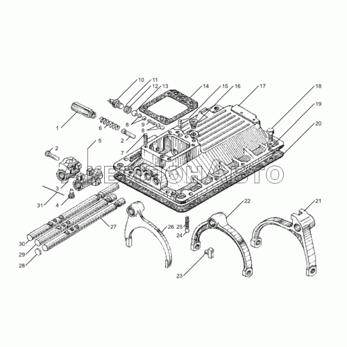 Механизм переключения коробки передач