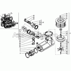 Воздухозаборник и клапан эжектора