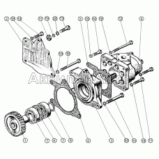 Установка насоса шестеренного