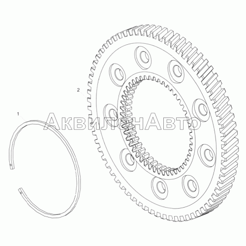 7511.1029119 Шестерня ведомая с кольцом 7511.1029119 Шестерня ведомая с кольцом