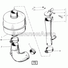 Глушитель СМД-31, -31А, -31.01, 31Б.04