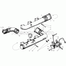Трубопроводы впускные ЯМЗ-240НМ2 ЯМЗ-240ПМ2