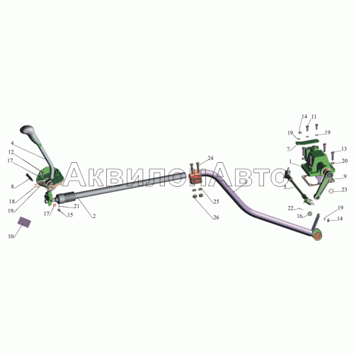 Установка привода управления коробкой передач 4370-1700002, 4370-1700002-020