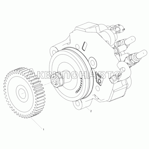 5340.1111008 Топливный насос высокого давления в сборе с шестерней