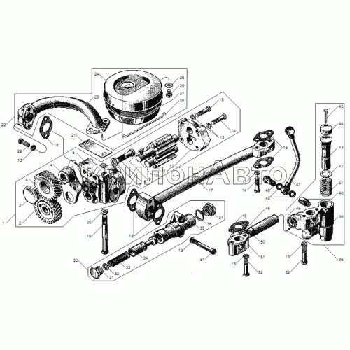 НАСОС МАСЛЯНЫЙ двигателей ЯМЗ-6562.10, ЯМЗ-6563.10