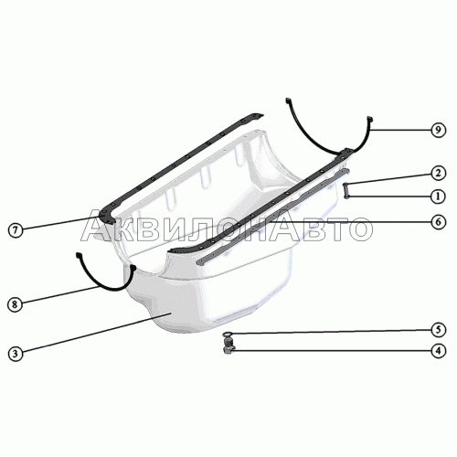 Установка масляного картера Установка масляного картера