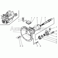 Установка механизма отбора мощности