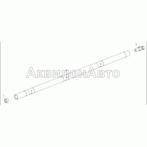 236H-1011425 Труба системы охлаждения поршней правая в сборе