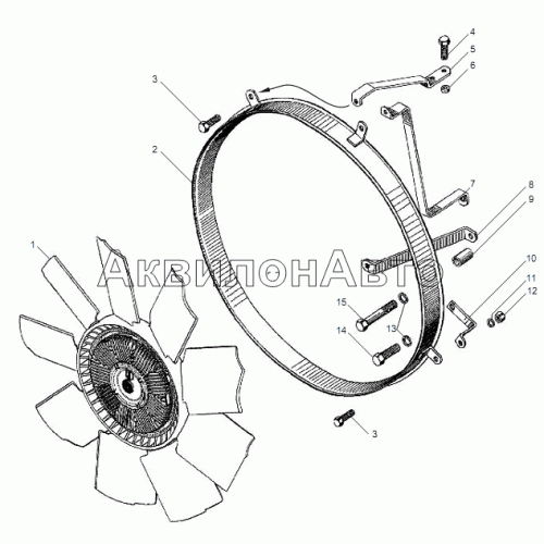 Вентилятор и кожух вентилятора