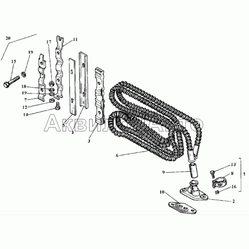 Радиатор масляный Д144-1405020-03 Радиатор масляный Д144-1405020-03