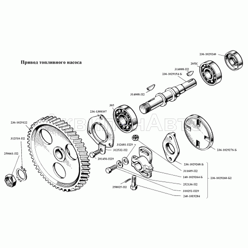 Привод топливного насоса