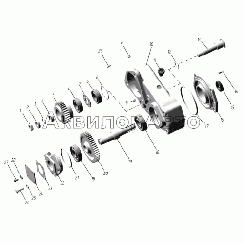 Редуктор насоса забортной воды Редуктор насоса забортной воды