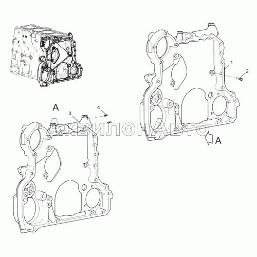 Корпус шестерен 5340-30-100200-030 Корпус шестерен 5340-30-100200-030